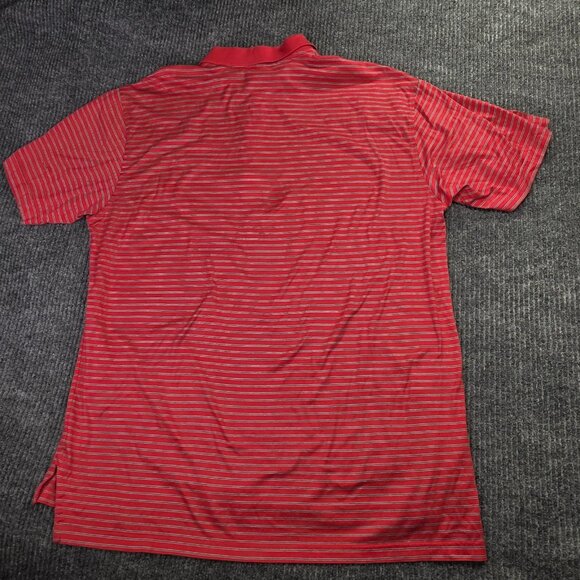 Peter Millar Polo Shirt Presidents Cup Mens XL Red Stripe USA Golf PGA Tour Flag - Picture 6 of 11